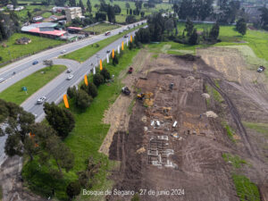 Trazado y construcción de cimientos en Bosque de Sagano, 27 de junio