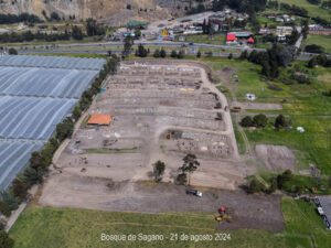 Avance en las terrazas y cimientos, ya se distingue el urbanismos completo de Bosque de Sagano